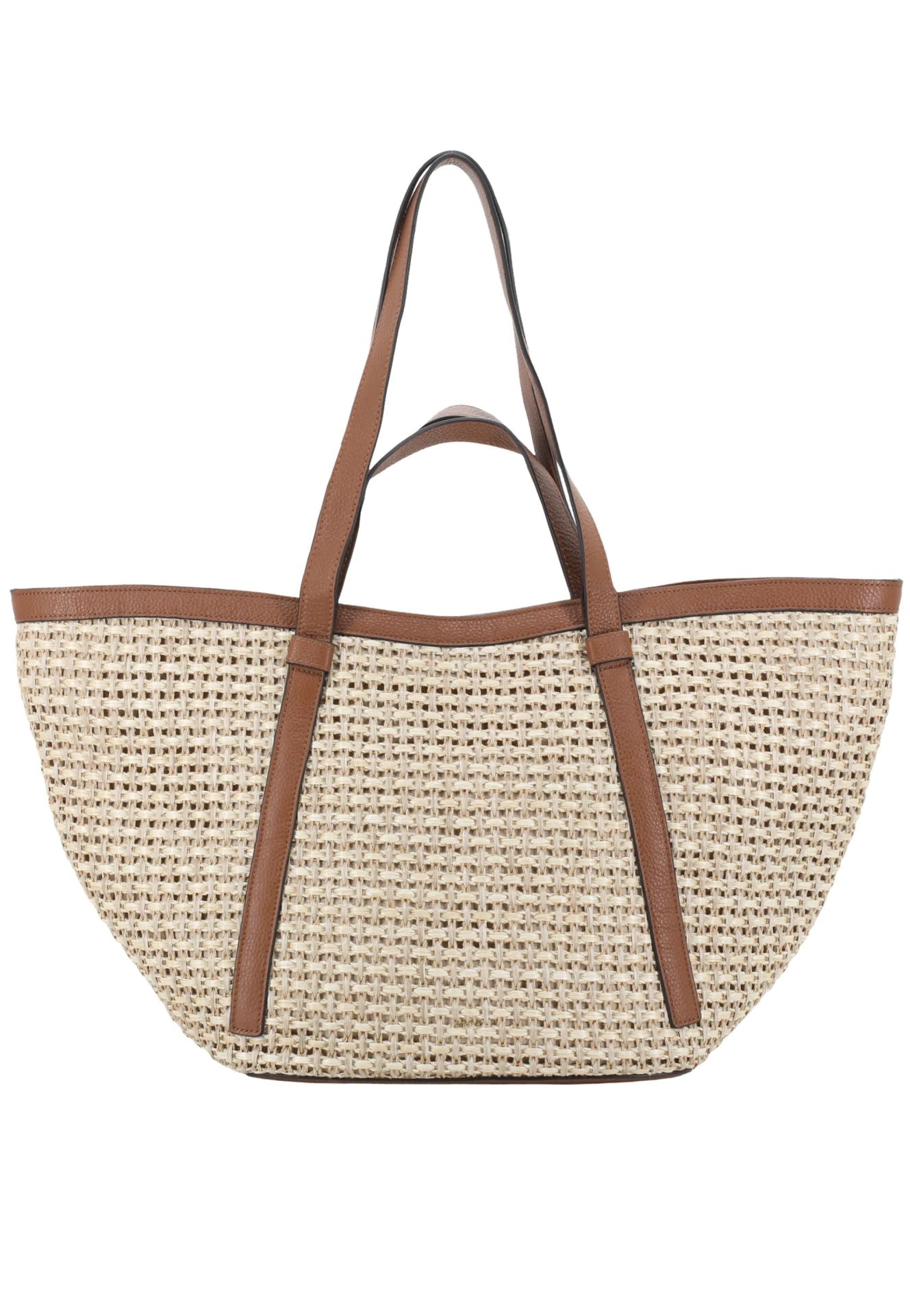 Shopper Cosmo Raffia/Leather M
