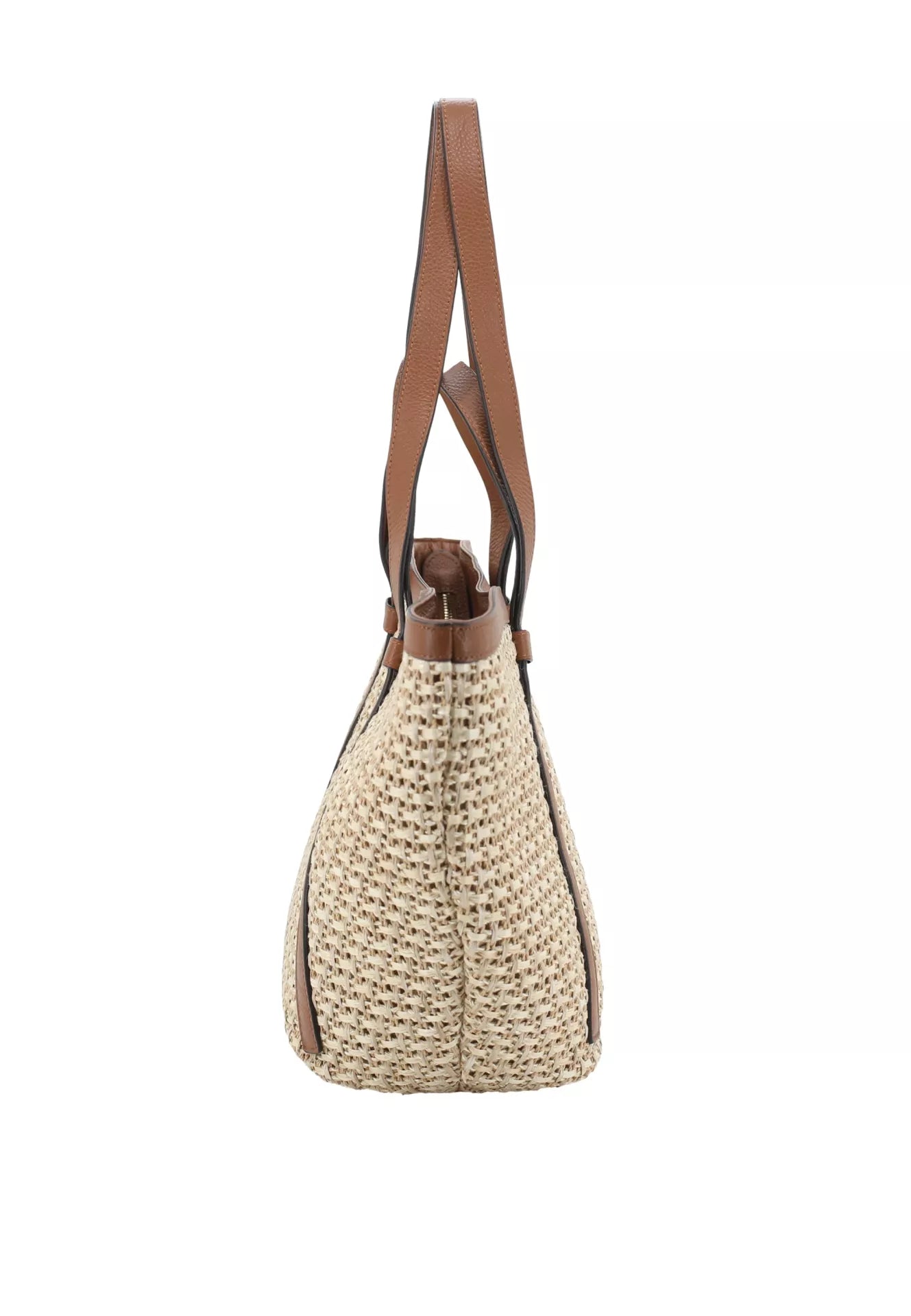 Shopper Cosmo Raffia/Leather M