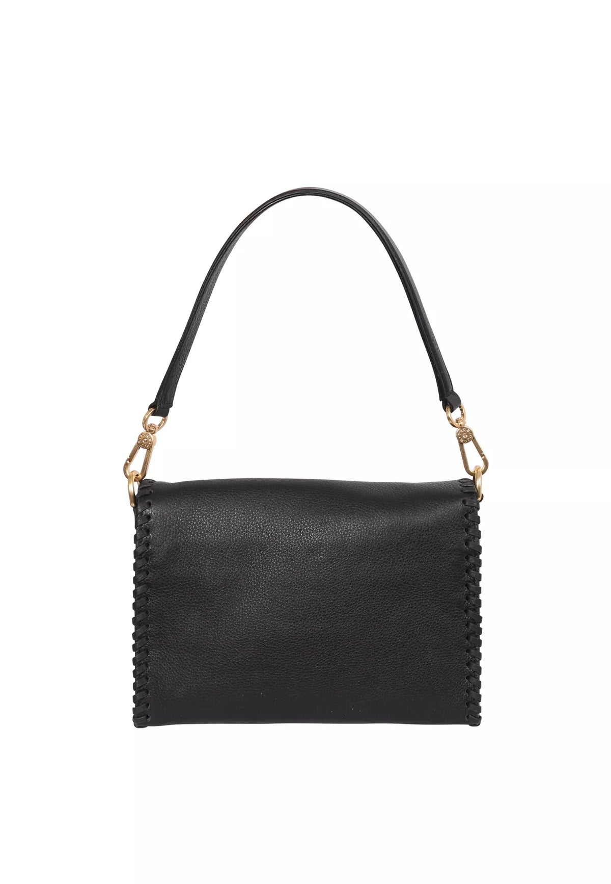 Shoulder Bag Temi Stitch Leather Dalia Black
