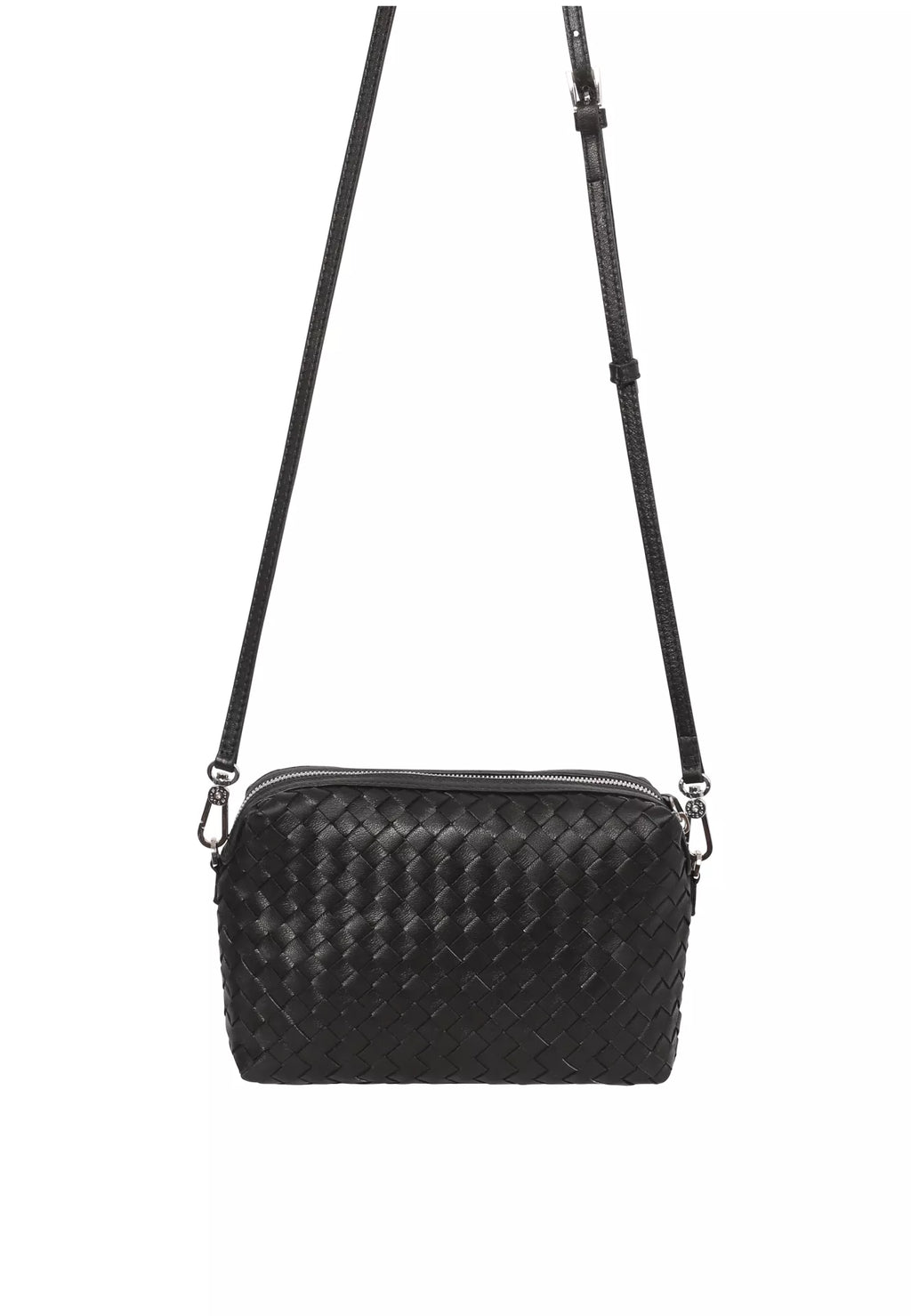 Crossbody Bag KAIA Leather Piuma Woven