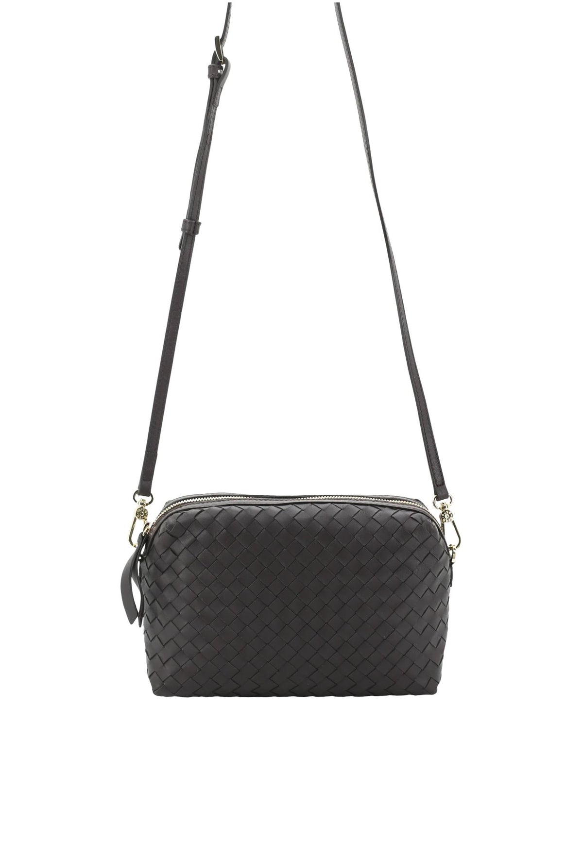 Crossbody Bag KAIA Leather Piuma Woven