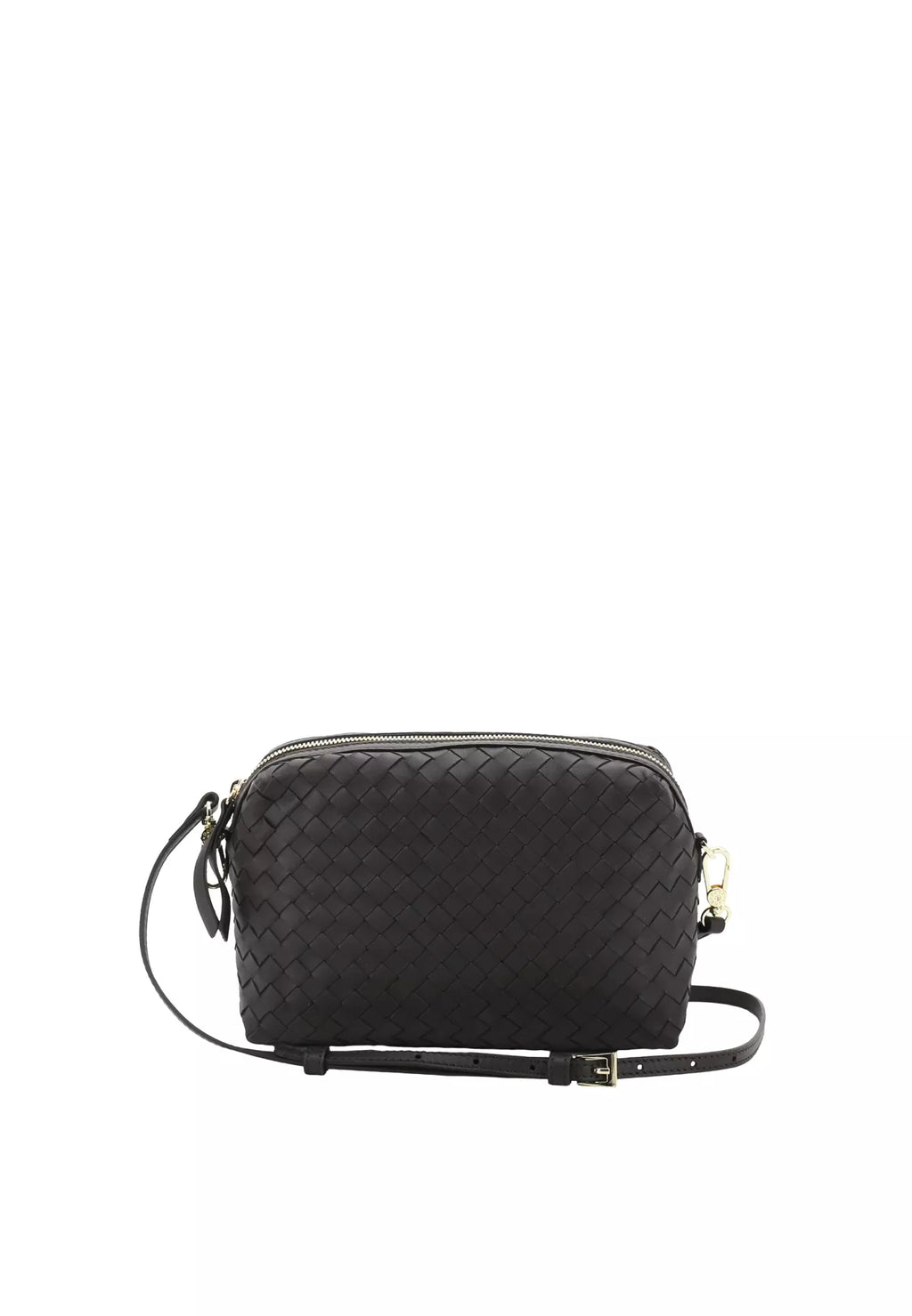 Crossbody Bag KAIA Leather Piuma Woven