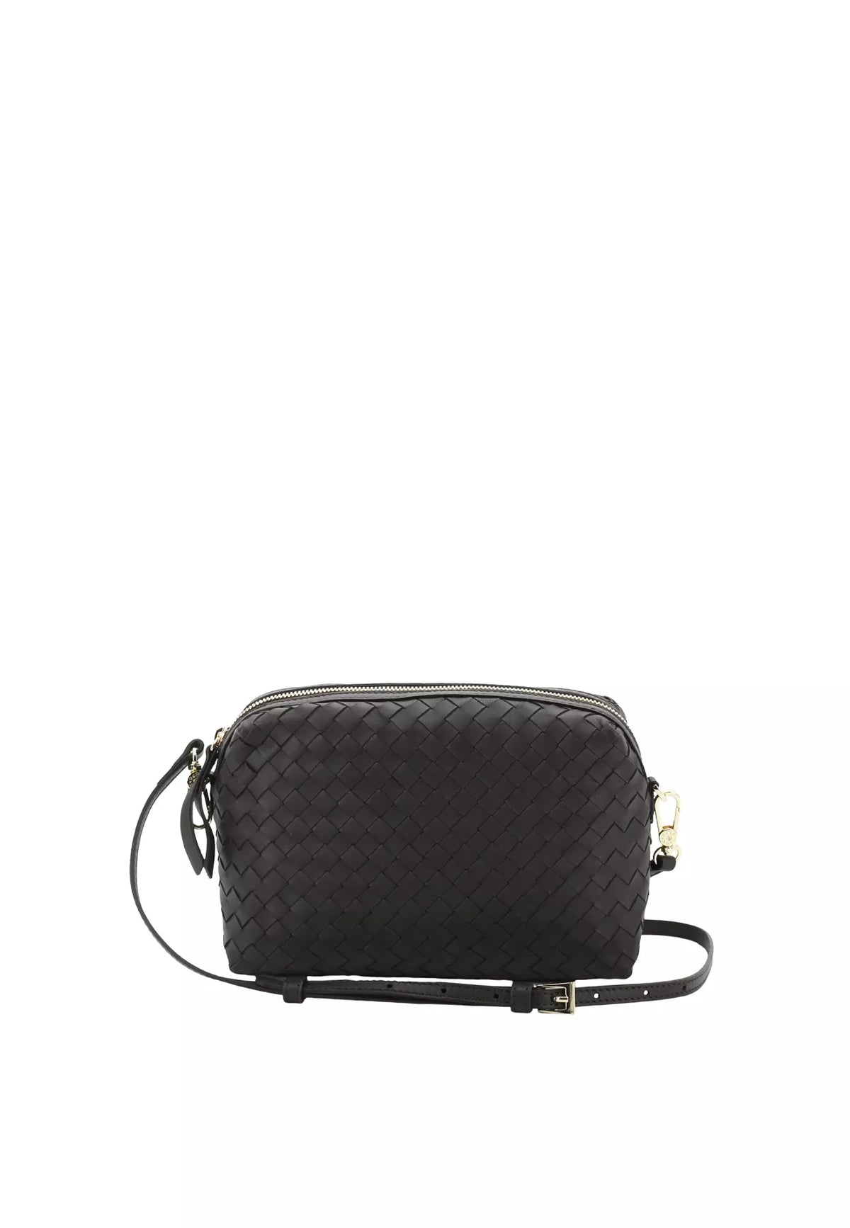 Crossbody Bag KAIA Leather Piuma Woven