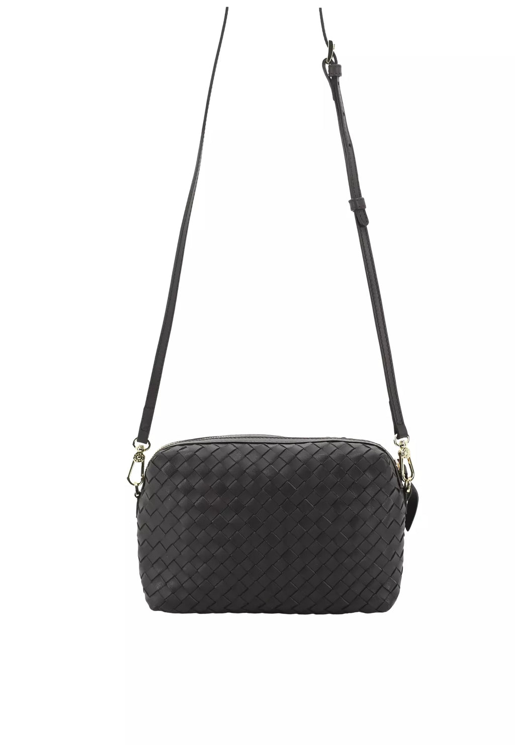 Crossbody Bag KAIA Leather Piuma Woven