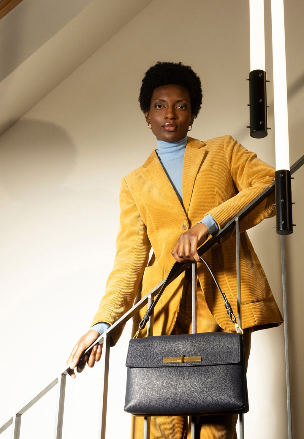 Shoulder Bag TWIST Leather AGAVE