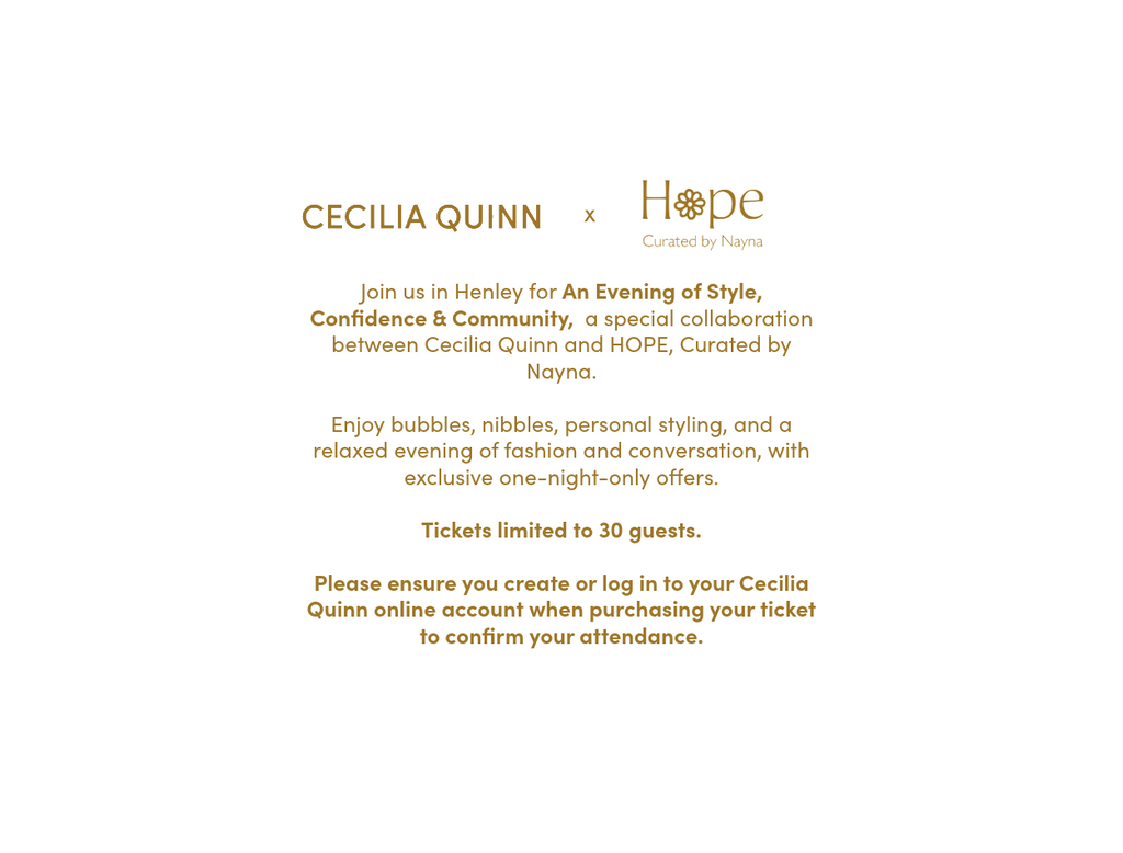 CQ x HOPE Styling Evening – Henley